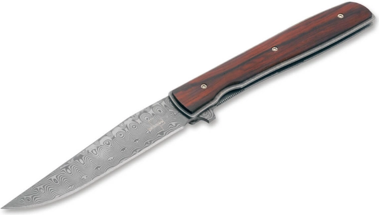 Böker Plus Urban Trapper Cocobolo Damascus coltello pieghevole 8,8 cm