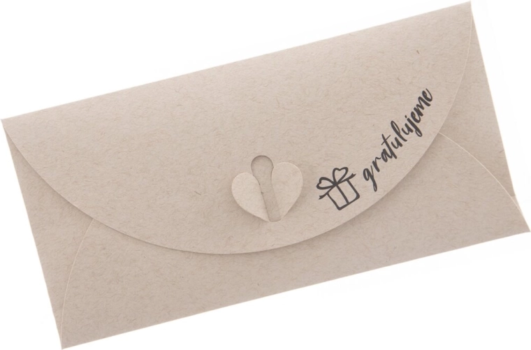 Busta regalo in carta “Congratulazioni” 22 × 11 cm