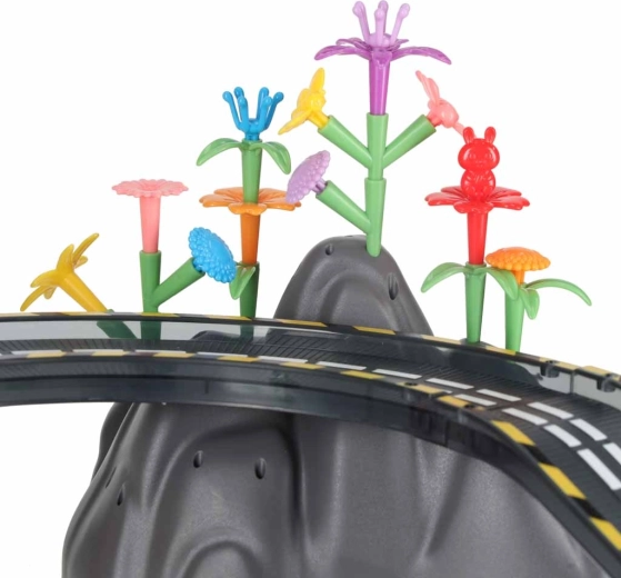 Pista dinamica con ponte, salite e curve