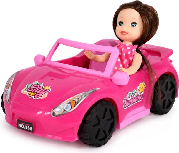 Cabriolet rosa che davvero si muove
