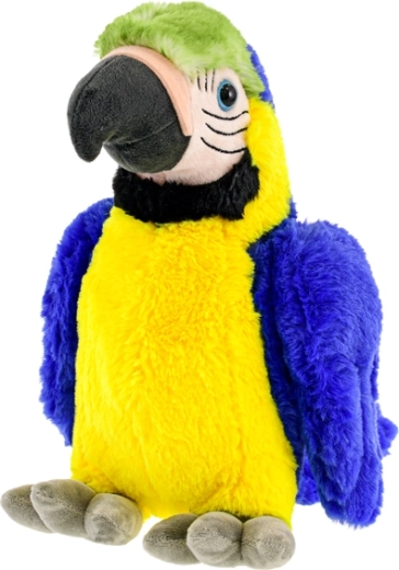 Pappagallo di peluche 29 cm blu‑giallo