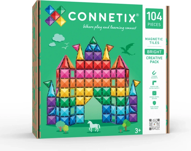 Bright Creative Pack set di costruzioni magnetiche da 104 pezzi