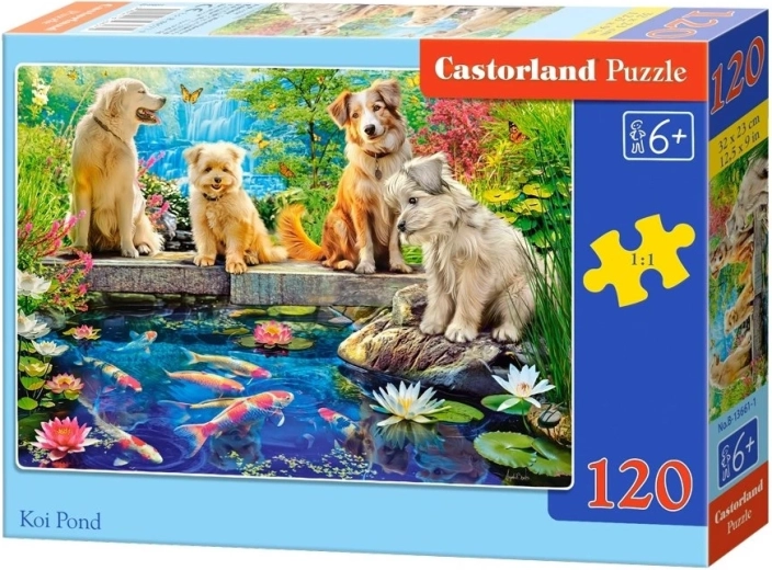 Puzzle Castorland Stagno con carpe Koi 120 pezzi