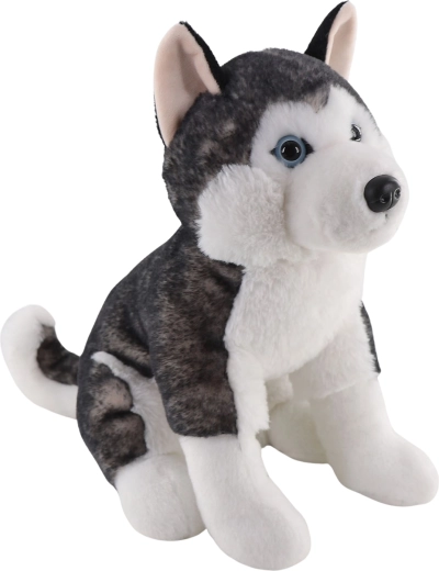 Husky di peluche seduto 25 cm