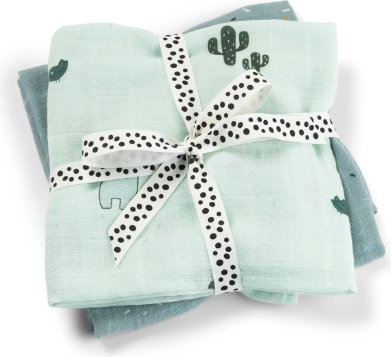 Done by Deer pannolini in mussola Lalee - 2 pezzi – Blu