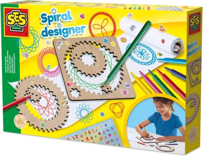 Mascherine in legno per motivi a spirale