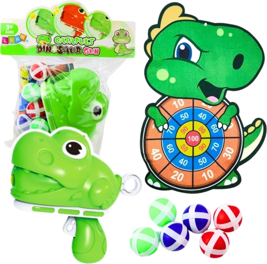 Gioco di abilità per bambini: tiro al bersaglio con dinosauri