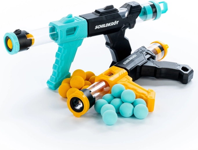 Schildkröt set di due lanciatori con palline in schiuma Fire Blasters