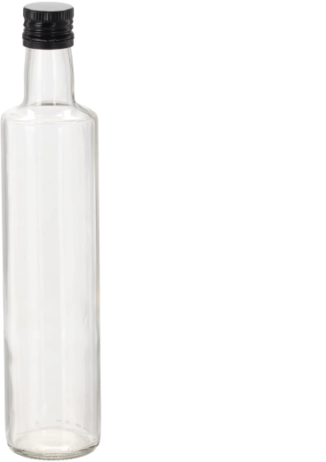 Bottiglia in vetro Dorica 500 ml con tappo a vite bianco 31,5 mm (8 pz)