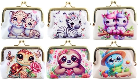 Portamonete con animaletti