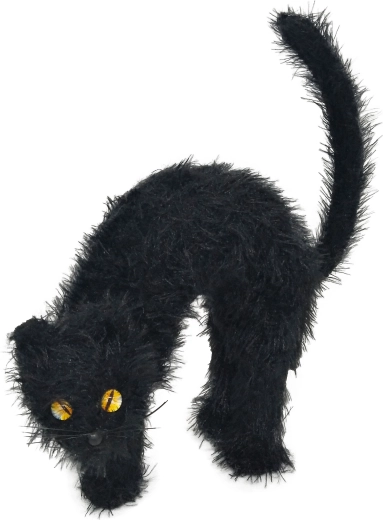 Decorazione per feste gatto nero 22 cm