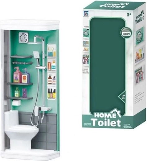 Set di mobili da bagno per bambole con effetti