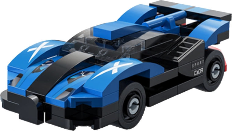Design sportivo in versione blu