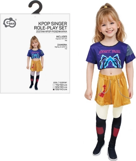 Costume per bambini cantante K-pop Mira 130/140 cm
