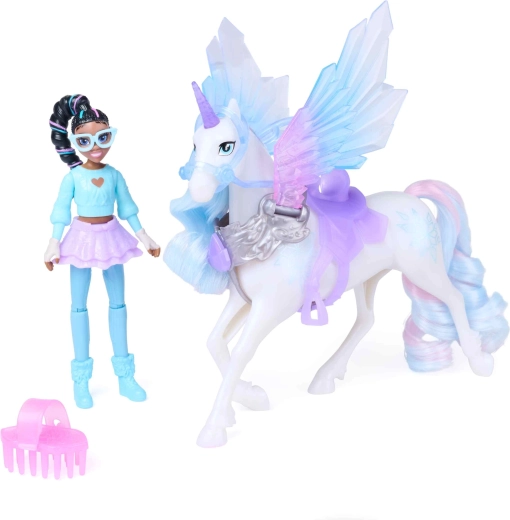 Unicorn Academy ali magiche di Glacier e Layla 11 cm
