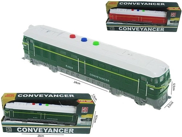 Locomotiva per bambini con effetti luminosi e sonori, 24 cm