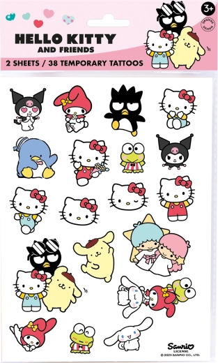 Hello Kitty tatuaggi temporanei lavabili per bambini (38 pz)