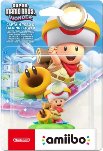 Amiibo Super Mario Bros. Wonder Captain Toad e Talking Flower