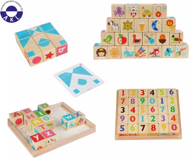 Cubi intelligenti Lucy & Leo con alfabeto inglese