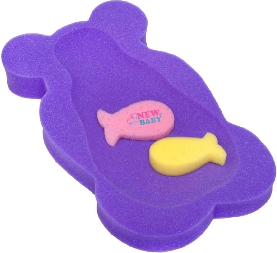 Tappetino in schiuma per vasca New Baby orsetto viola