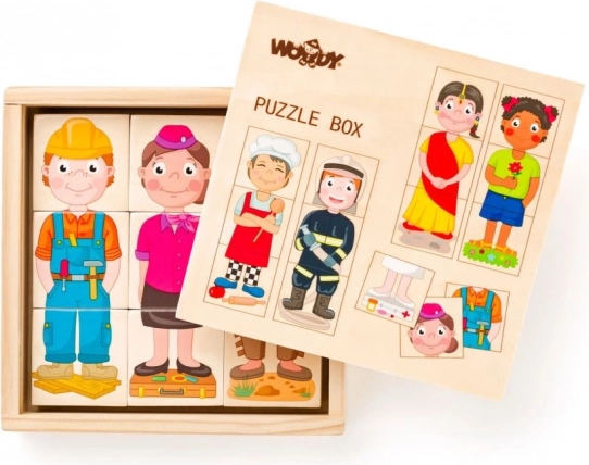 Professioni e persone da tutto il mondo - puzzle e apprendimento