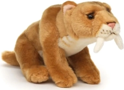 Tigre dai denti a sciabola di peluche Eco-friendly 25 cm