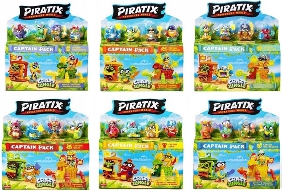 4 personaggi Piratix per l’equipaggio del capitano