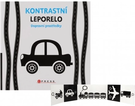 Leporello a contrasto Mezzi di trasporto per i più piccoli