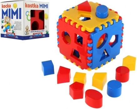 Cubo a incastri per bambini in plastica 13 × 13 × 13 cm