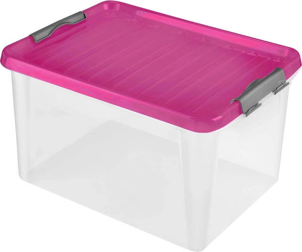 Scatola portaoggetti in plastica con coperchio HEIDRUN 31 l