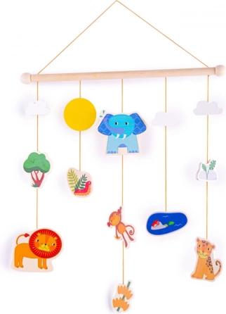 Tidlo arazzo decorativo da parete con motivo giungla