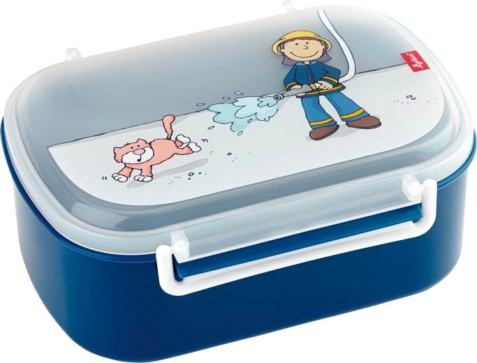 Lunchbox per bambini Sigikid pompiere, senza BPA, 17 × 11 × 7 cm