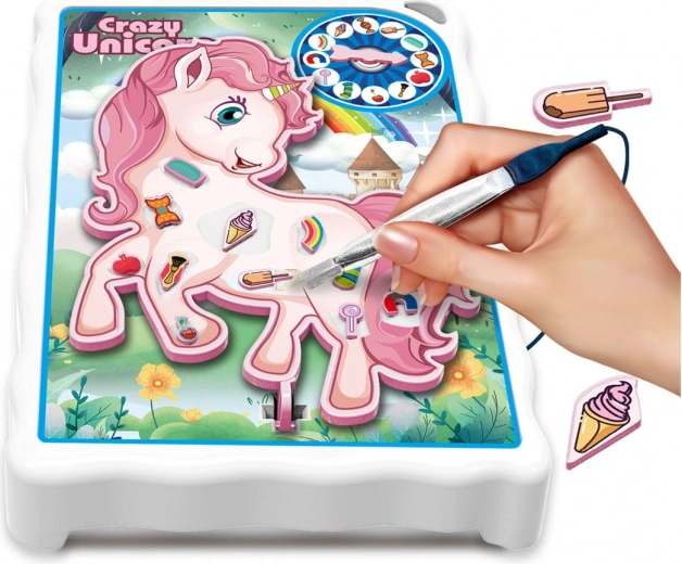 Unicorno – gioco vibrante con pinzetta per bambini
