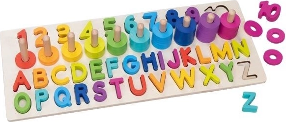 Puzzle alfanumerico Montessori - lettere e numeri