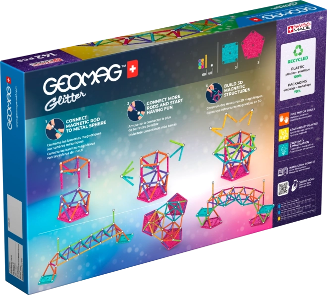 Geomag Glitter set di costruzione 142 pezzi