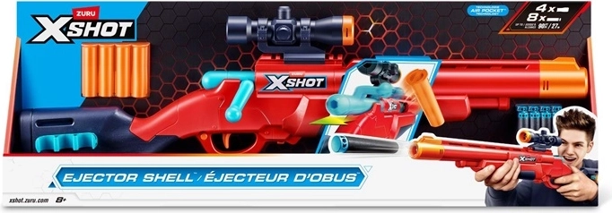ZURU X-Shot fucile spara-dardi in schiuma a otturatore (bolt action) con mirino