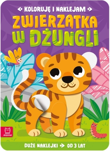 Coloro e incollo: Animali della giungla – libro creativo con adesivi