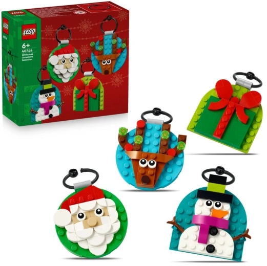 Collezione LEGO Iconic di decorazioni natalizie