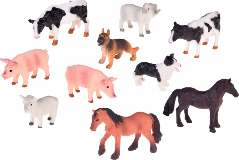 Personaggi di contadini e animali