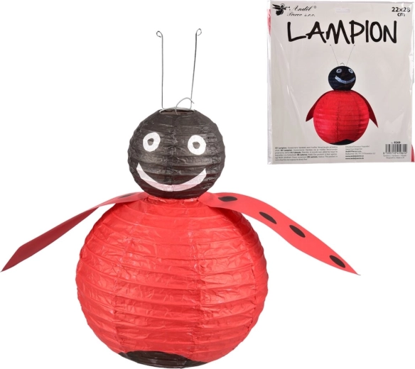 Lanterna di carta Coccinella – rossa