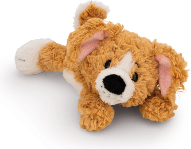 NICI cane di peluche marrone sdraiato Green