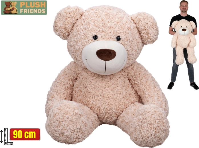 Plush Friends orsacchiotto di peluche beige 90 cm