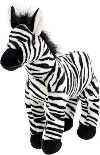 Zebra di peluche 28 cm per neonati