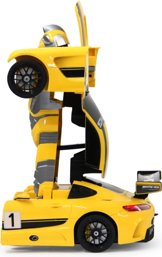 Trasformazione premendo un pulsante: auto e robot