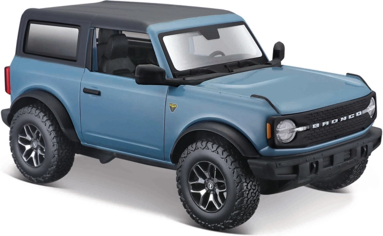 Maisto 2021 Ford Bronco Badlands, modello 1:24 – blu