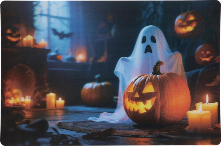 Tovaglietta Halloween in polipropilene 42 × 28 cm, mix di decorazioni - 1 pezzo