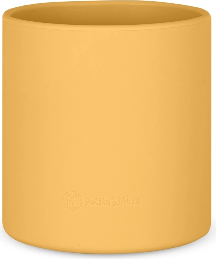 Petite&Mars tazza in silicone Take&Match intense ochre 6m+