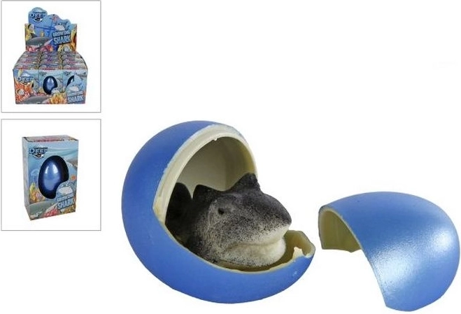 Uovo che cresce con squalo 6 cm - 1 pezzo