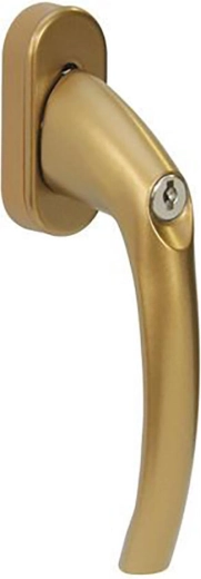 Maniglia bloccabile per finestre e porte in alluminio F4 bronzo