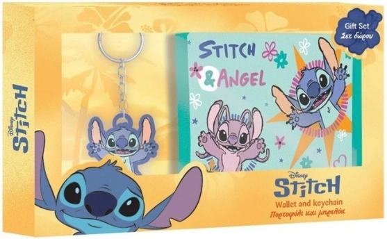 Portafoglio DIAKAKIS con ciondolo Lilo & Stitch